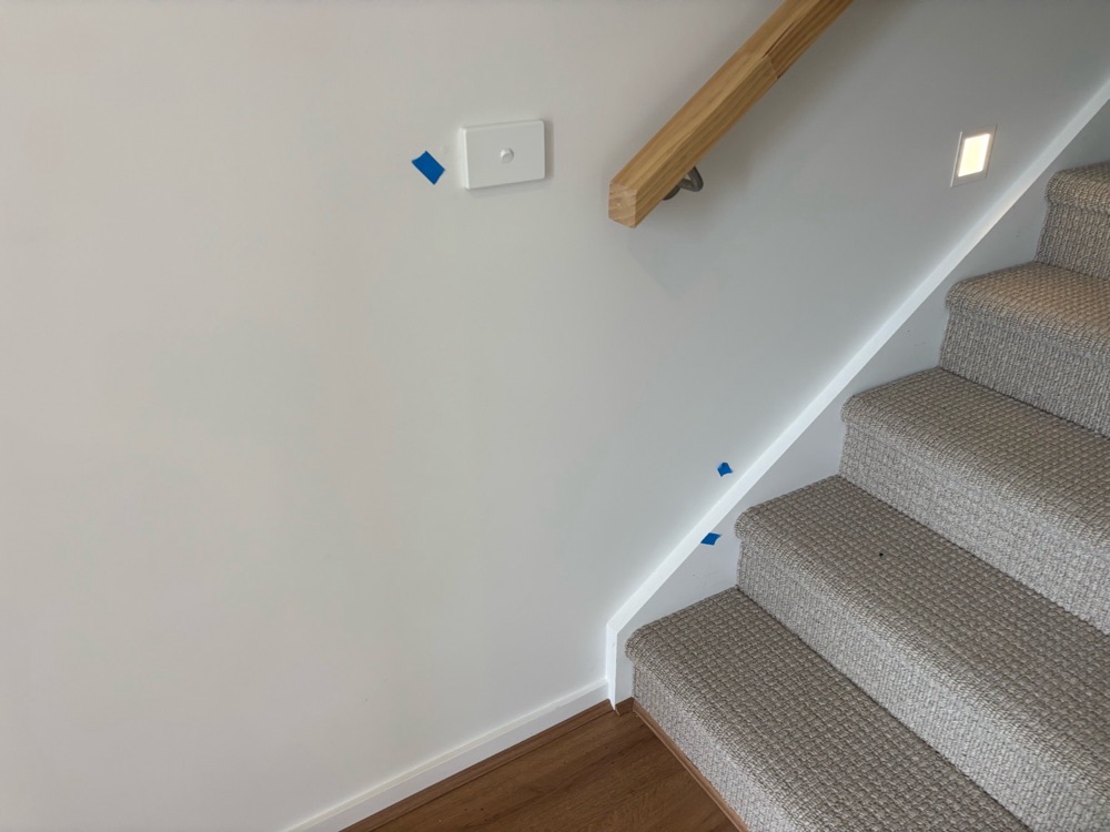 Second balustrade also measuring under one metre, recorded during a pre-purchase inspection in Donnybrook